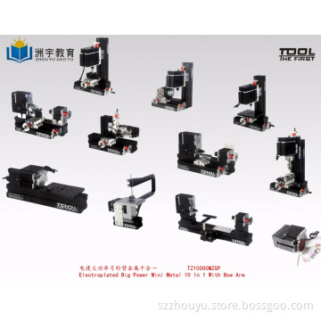 Factory Sales Big Power Electroplated Mini Metal 10 In 1 With Bow Arm for hobby model amateur